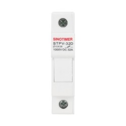 Soclu siguranta fuzibila DC SINOTIMER STPV-32D, 32A, 1000V DC, cartus 10x38 mm, pentru sisteme fotovoltaice
